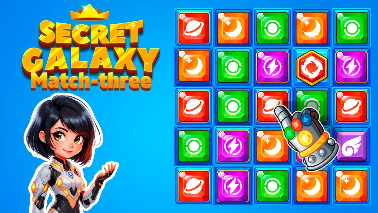 Secret Galaxy. Match-three